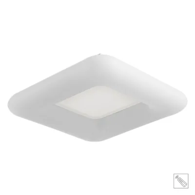 Image de Plafonnier LED TRIVAN 43W blanc mat L:55cm H:12cm L:55cm 2700-6500K réglable incl. télécommande