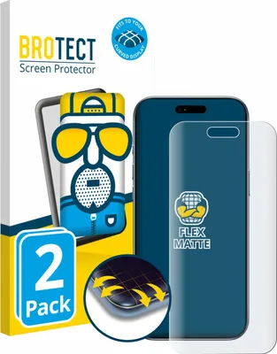 Produktbild von 2x BROTECT Fullscreen Schutzfolie für Apple iPhone Air Displayschutz Folie Fullcover Matt Entspiegelungsfolie