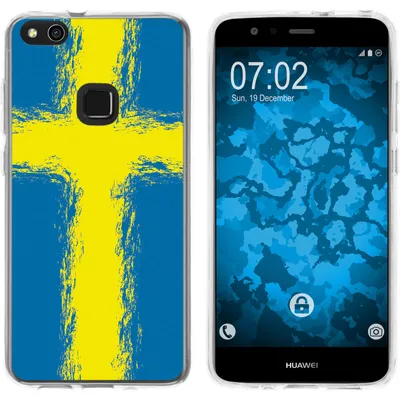Produktbild von PhoneNatic Case kompatibel mit Huawei P10 Lite Silikon-Hülle WM Schweden M12
