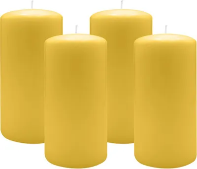 Produktbild von 2er Set Adventskranzkerzen Mostard Senf Ø 100 x 250 mm