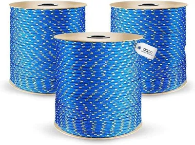Productafbeelding van Polypropyleen Touw Blauw 3mm Diameter 200 Meter Waterdicht en UV-Bestendig