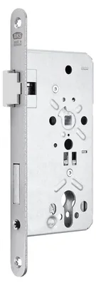 Produktbild von SOTECH Türschloss Typ 3 Profilzylinder DIN links – Einsteckschloss, Dornmaß 55 mm, Stulp 20 mm Metall, Falle & Riegel