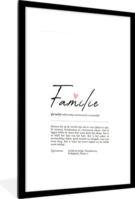Produktbild von MuchoWow® Gerahmtes Poster rvm-Familie 60x90 cm - Poster mit Schwarzem Bilderrahmen Wandposter Rahmen Foto Bilder - Dekoration - Wandposter Wohnzimmer - Hochwertig