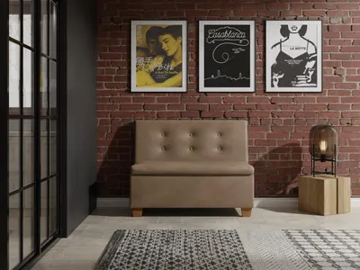 Produktbild von JKG Meble Essbank für Küche - Sitzbank Esszimmer mit Aufbewahrungsbehälter - Esszimmerbank Küche - Velours - Küchensofa - Braun - 140cm