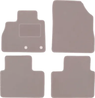 Image de Tapis de sol en velours pour Renault Grand Scenic IV (2016-) - set de tapis de sol LUX beige (4 pièces)