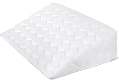 Obrázek produktu pro Klínový podhlavník s proševem - 80x50x20 cm - Bílá