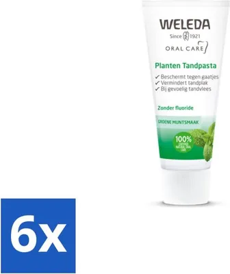 Image de WELEDA - Dentifrice végétal - 75 ml - Pack avantage - 6 pièces