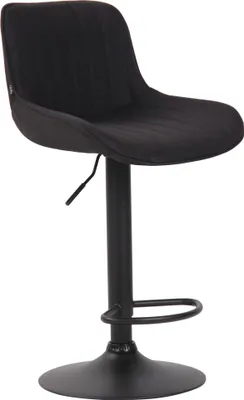 Produktbild von Barhocker HLO-CP68 Stoff schwarz schwarz