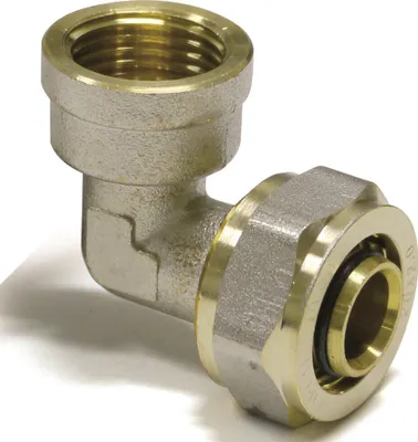 Produktbild von Pipetec Schraubfitting-Übergangswinkel mit Innengewinde 3/4" auf Alu-Verbundrohr 16 x 2 : 16 x 2 mm - 3/4 Zoll Größe: 16 x 2 mm - 3/4 Zoll