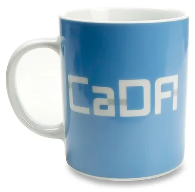 Produktbild von Kaffeetasse aus Porzellan mit 300ml Fassungsvermögen, 95x81mm, beidseitig bedruckt