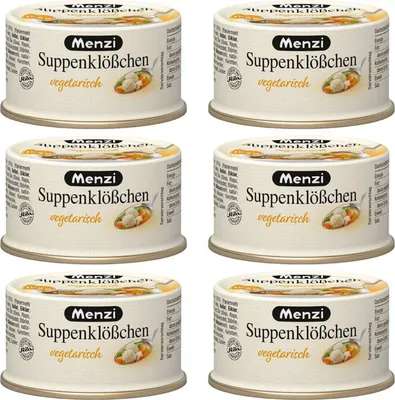 Produktbild von Menzi Suppenklößchen vegetarisch, 6x125g