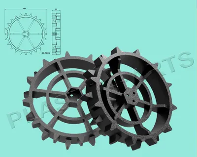 Produktbild von Antriebsräder 2er Set Offroad Profil Yardforce Amiro 350 350i 400 400i Serie