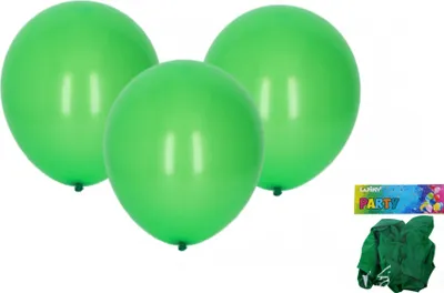 Produktbild von Aufblasbarer Ball 30 cm – 10er-Set, grün
