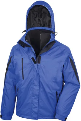 Produktbild von Result R400M | Herren 3 in 1 Softshell Journey Jacke - Farbe: Royal/Black - Größe: 4XL