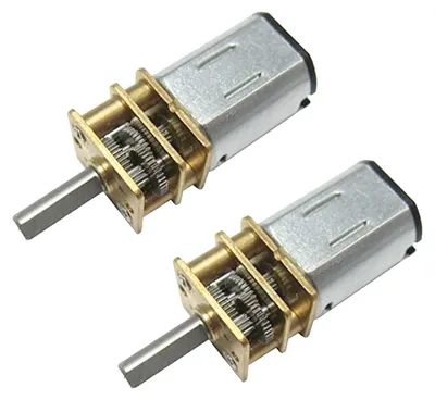 N20 DC Getriebemotor 6V 15RPM Achse 10mm 2 Stück