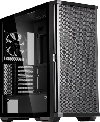 Produktbild von Zalman Z10, Midi Tower, PC, Schwarz, ATX, Mini-ATX, Mini-ITX, Kunststoff, Stahl, Gehärtetes Glas, Gaming