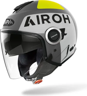 Image de Casque jet Airoh Helios Up couleur : gris mat, taille : XS (53/54)