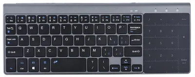 Image de Clavier sans fil avec pavé tactile sensible, connexion 2,4 GHz