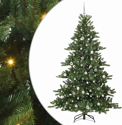 Immagine prodotto di Albero di Natale Artificiale con Rami Pieghevoli Verde 210 cm