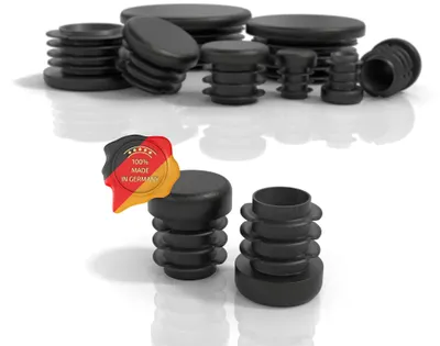 Produktbild von PD® Lamellenstopfen Rund 15mm Rundrohr - Endkappen Schwarz | 20 Stück