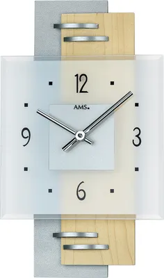 Produktbild von AMS Quarz-Wanduhr, Quarzwerk, 22x36x5cm, 9248
