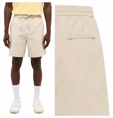 Produktbild von Mustang | Leinen-Joggingshorts für Herren, Flüsterweiß, Leinen, W34