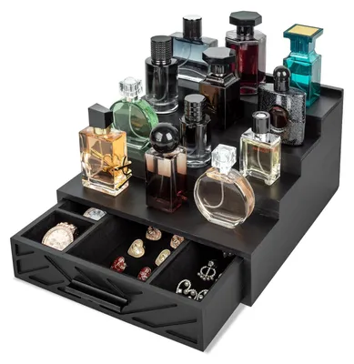Zdjęcie produktu dla Organizer do przechowywania perfum z ukrytą szufladą