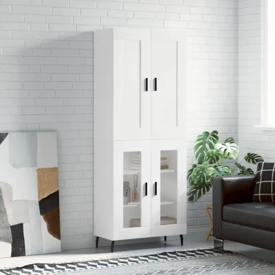 Produktbild von vidaXL Highboard Weiß 69,5x34x180 cm Holzwerkstoff