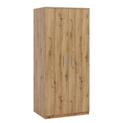Obrázek produktu pro Dvoudveřová šatní skříň 90 cm CORTLAND - dub artisan