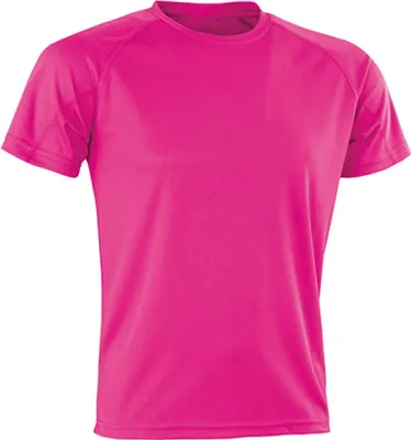Produktbild von SPIRO S287X | Herren Aircool Tee - Farbe: Fluorescent Pink - Größe: 3XL