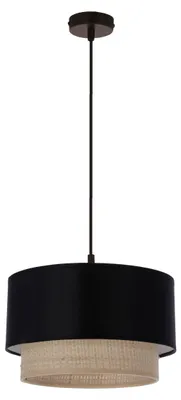 Obrázok produktu pre Závesný okrúhly luster SFERIA - 1xE27, 60W, čierny / béžový