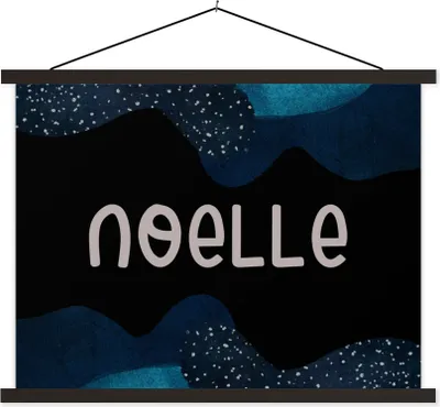 Produktbild von MuchoWow® Textilposter Noelle - Pastell - Mädchen 40x30 cm mit schwarzem Rahmen - Dekorationen