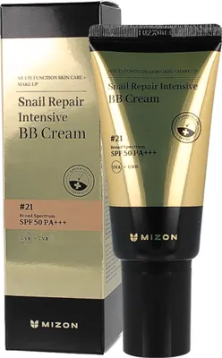 Obrázok produktu pre MIZON Snail Repair Intensive BB Cream #21 SPF50 50 ml - BB krém so slizom slimáka