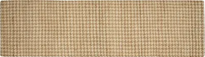 Produktbild von BELIANI Teppich Beige Jute Rechteckig 80 x 300 cm Hahnentritt Kariertes Muster Handgewebt Boho Kurzhaar für Fußbodenheizung Läufer Flur Diele Ausstattung