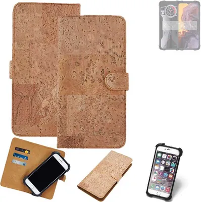 Produktbild von K-S-Trade Hülle kompatibel mit Cubot KingKong 9  Kork Handyhülle Cover  Schutzhülle TPU Case Bumper in Hellbraun, (1x)