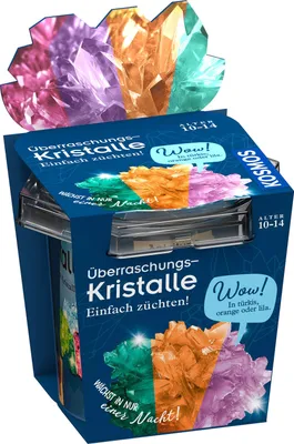 Immagine prodotto di KOSMOS Überraschungs-Kristalle selbst züchten, Experimentierkasten, Experimente, Kristallzucht, ab 10 Jahren, 656096