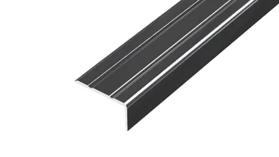 Obrázek produktu pro AP5 schodová lišta samolepící ACARA, hliník lakovaný černá, 10 mm, 2,7 m