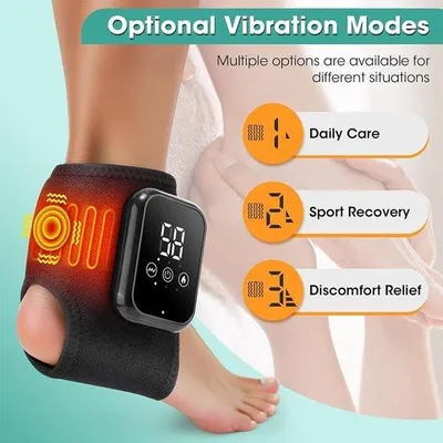 Productafbeelding van Voetmassager 2 Stuks - Draagbaar en Draadloos - 5 Verwarmingsmodi en 3 Massagevibraties