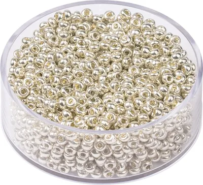 Produktbild von KNORR PRANDELL 213104702 Bö Rocailles Ø 25 mm Glas silberfarben hell