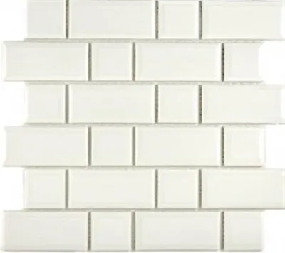 Produktbild von Metro Subway Mosaik Fliese Keramik elfenbein Fliesenspiegel Küche MOS26-0119IM_f | 10 Mosaikmatten