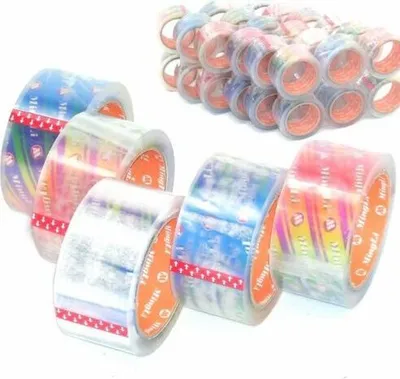 Produktbild von 36 Stück Paket Klebeband transparent PP 50mm 66m Packband 50my Paketband Rollen