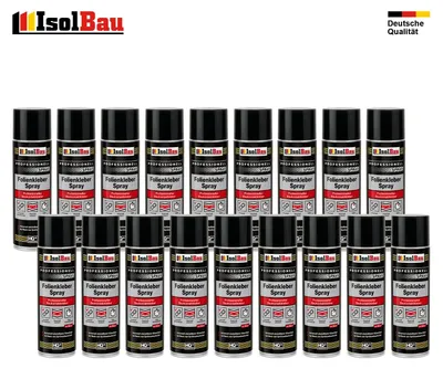 Isolbau Folienkleber-Spray 18 x 500 ml Baukontaktkleber Dampfsperrfolie Sprühkleber