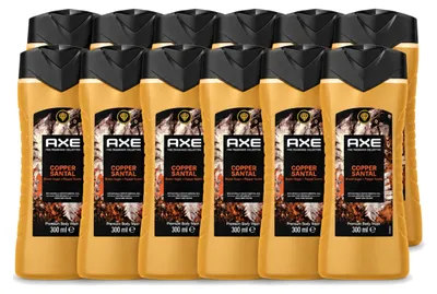 Produktbild von 12 x Axe Douchegel Copper Santal - 300 ml - Vorteilspackung - 12 Stücke