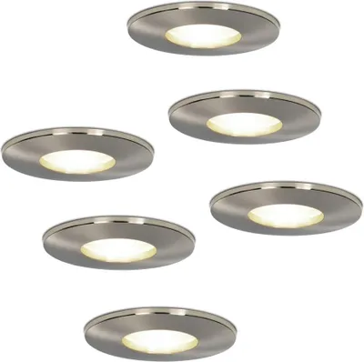 Produktbild von hoftronic LED Einbaustrahler 6x 4W 4000K IP44 Aluminium dimmbar
