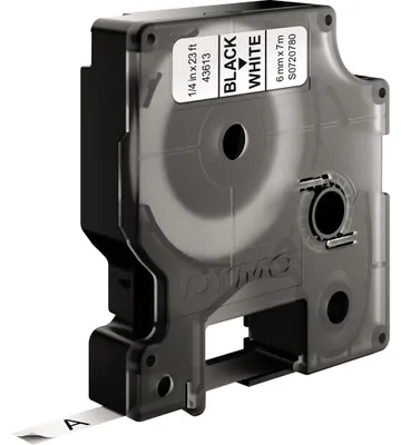 Image de DYMO D1 Standard - Black on White - 6mm ruban d'étiquette