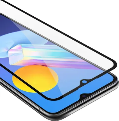 Produktbild von Cadorabo Panzerfolie für Vivo Y52 5G / Y72 5G Schutzfolie in Schwarz Vollbild Folie Tempered Display Schutzglas