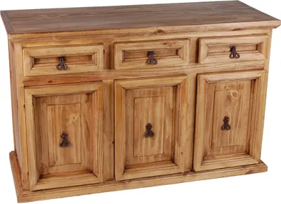 Produktbild von MiaMöbel Sideboard Mexico Möbel 126x90x47 cm Landhausstil Massivholz Pinie Honig