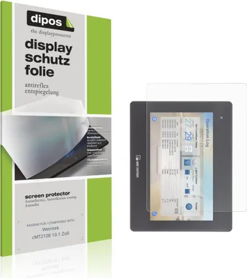 Produktbild von 2x Schutzfolie für Weintek cMT2108 10.1 Zoll matt Displayschutzfolie Folie Display Schutz dipos