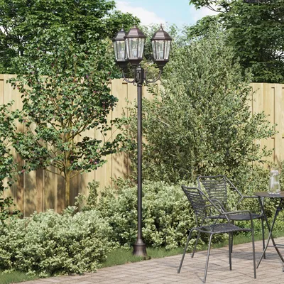 Immagine prodotto di vidaXL Lampada da giardino bronzo 57 x 49 x 241 cm Alluminio e vetro