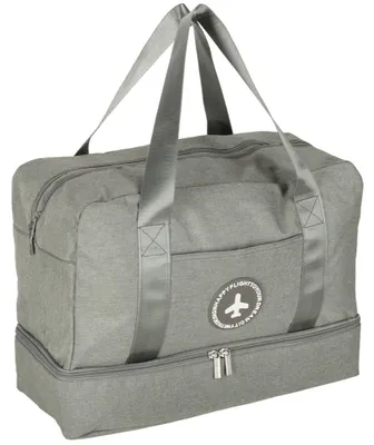 Productafbeelding van KIK KX3394 Reistas - handbagage, 39 x 30 x 18 cm, grijs
